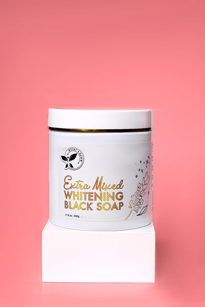 Extra mixed whitening black soap