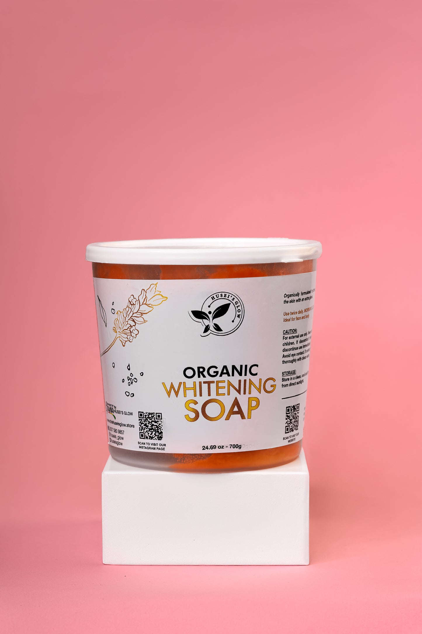 Whitening organic soap